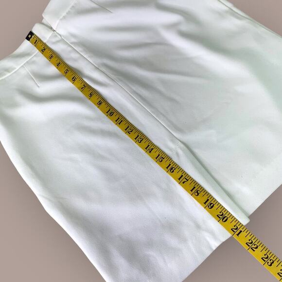 Saint Tropez West Chiffon Wrap Pencil Casual Skirt Lined Size 6 Cream Whte - Picture 12 of 14
